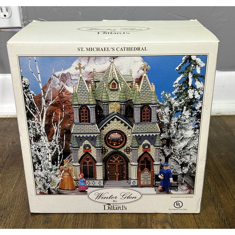Winter Glen by Dillard's St. Michael's Cathedral porcelain Christmas village